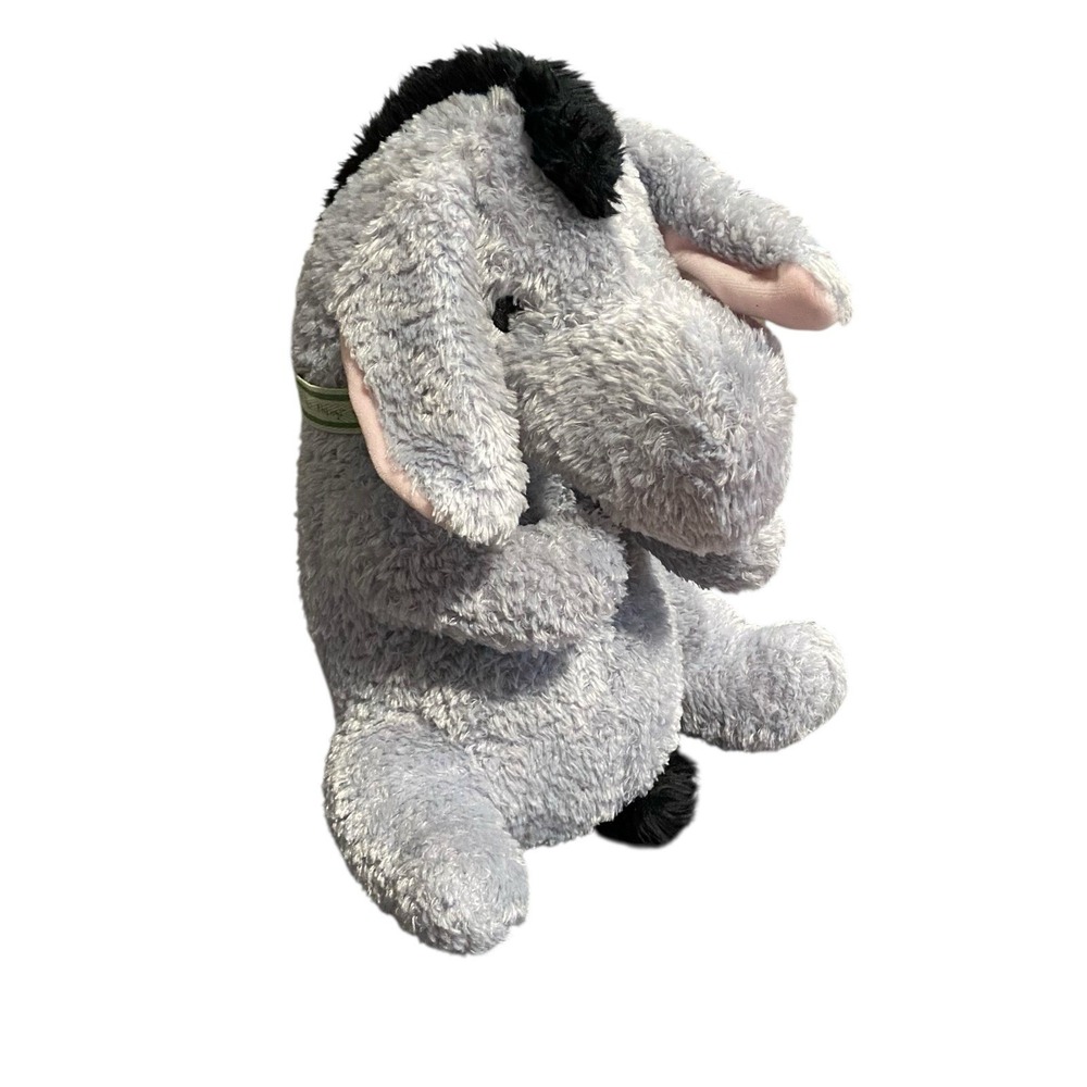 Classic Pooh Eeyore Stuffed Plush Animal‎ 12" Disney Winnie Green Ribbon